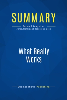 Summary: What Really Works