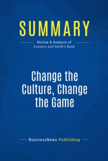 Summary: Change the Culture, Change the Game