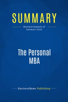 Summary: The Personal MBA