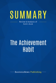 Summary: The Achievement Habit