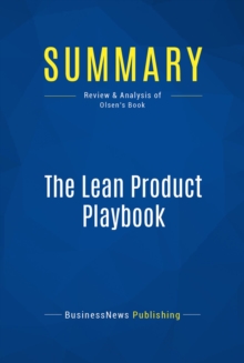 Summary: The Lean Product Playbook