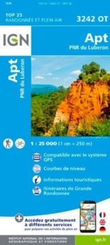 Apt / PNR Luberon : IGN.3242OT, Sheet map, folded Book Apt / PNR Luberon : IGN.3242OT, Sheet map, folded Book