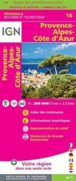 Provence - Alpes - Cote d'Azur : IGN.NR16, Sheet map, folded Book Provence - Alpes - Cote d'Azur : IGN.NR16, Sheet map, folded Book