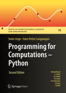 Programming for Computations - Python : A Gentle Introduction to Numerical Simulations with Python 3.6