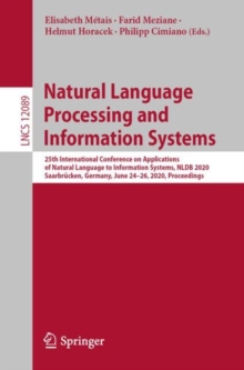 Natural Language Processing and Information Systems : 25th International Conference on Applications of Natural Language to Information Systems, NLDB 2020, Saarbrucken, Germany, June 24-26, 2020, Proce