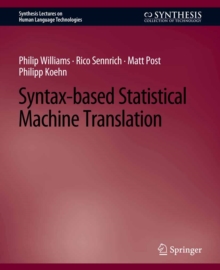 Syntax-based Statistical Machine Translation