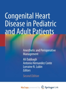 Congenital Heart Disease in Pediatric and Adult Patients : Anesthetic and Perioperative Management