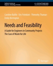 Needs and Feasibility : A Guide for Engineers in Community Projects