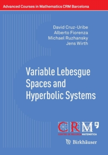 Variable Lebesgue Spaces and Hyperbolic Systems, Paperback / softback Book Variable Lebesgue Spaces and Hyperbolic Systems, Paperback / softback Book