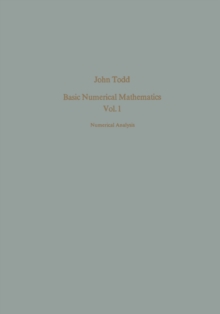 Basic Numerical Mathematics : Vol. 1: Numerical Analysis