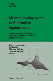 Modern Developments in Multivariate Approximation : 5th International Conference, Witten-Bommerholz (Germany), September 2002