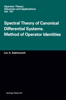 Spectral Theory of Canonical Differential Systems. Method of Operator Identities