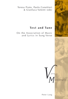 Text and Tune : On the Association of Music and Lyrics in Sung Verse