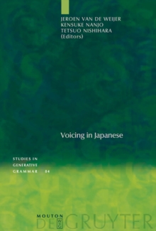 Voicing in Japanese