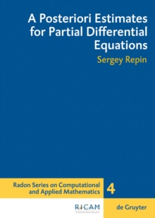 A Posteriori Estimates for Partial Differential Equations