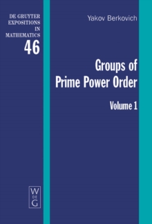 Groups of Prime Power Order. Volume 1