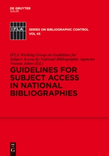 Guidelines for Subject Access in National Bibliographies