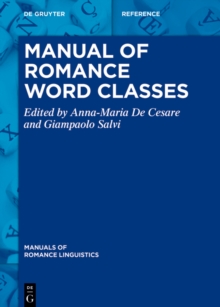 Manual of Romance Word Classes