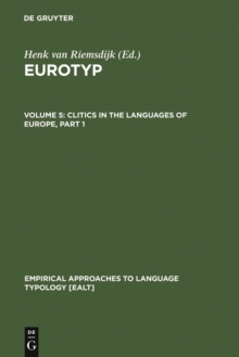 Clitics in the Languages of Europe