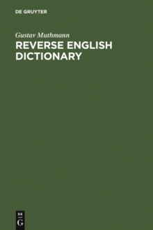 Reverse English Dictionary : Based on Phonological and Morphological Principles