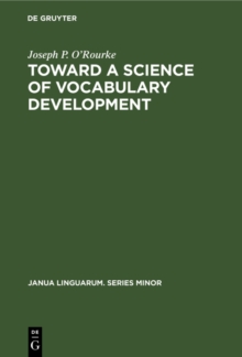 Toward a Science of Vocabulary Development