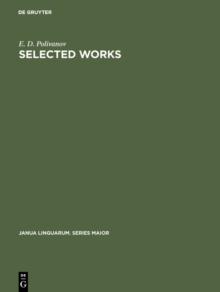 Selected Works : Articles on General Linguistics