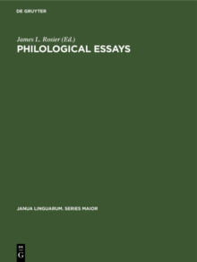 Philological Essays : Studies in Old and Middle English Language and Literature in Honour of Herbert Dean Meritt