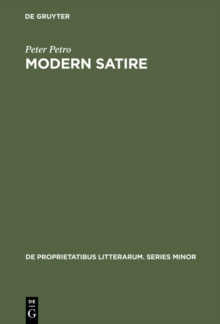 Modern Satire : Four Studies