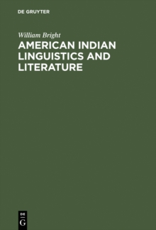 American Indian Linguistics and Literature