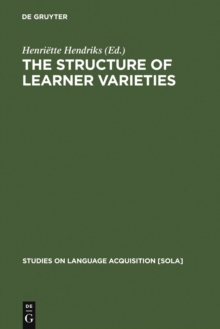 The Structure of Learner Varieties