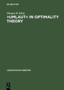 Umlaut in Optimality Theory : A Comparative Analysis of German and Chamorro