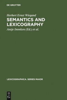 Semantics and Lexicography : Selected Studies (1976-1996)