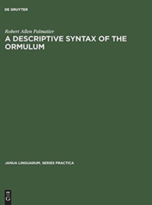 A descriptive syntax of the Ormulum