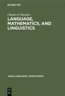 Language, mathematics, and linguistics