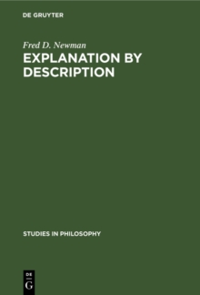 Explanation by description : An essay on historical methodology