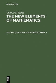 Mathematical Miscellanea. 1