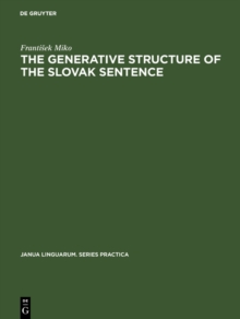 The generative structure of the Slovak sentence : Adverbials