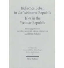 Judisches Leben in der Weimarer Republik /Jews in the Weimar Republic
