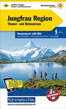 Jungfrau Region Hiking Map : 1:60 000 18