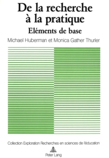 De la recherche a la pratique : Elements de base et mode d'emploi, Paperback Book De la recherche a la pratique : Elements de base et mode d'emploi, Paperback Book