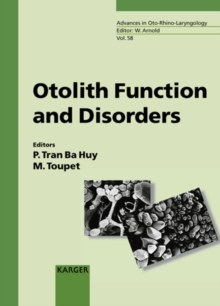 Otolith Function and Disorders