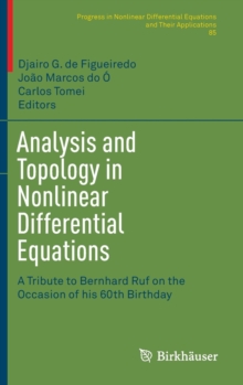 Analysis and Topology in Nonlinear Differential Equations : A Tribute to Bernhard Ruf on the Occasion of His 60th Birthday, Hardback Book Analysis and Topology in Nonlinear Differential Equations : A Tribute to Bernhard Ruf on the Occasion of His 60th Birthday, Hardback Book