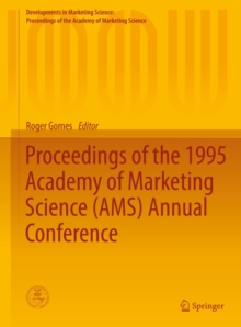 Proceedings of the 1995 Academy of Marketing Science (AMS) Annual Conference