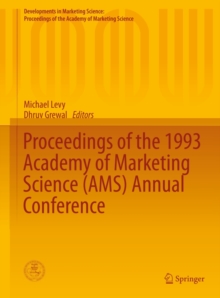 Proceedings of the 1993 Academy of Marketing Science (AMS) Annual Conference