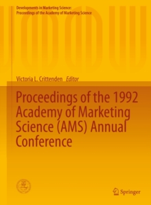 Proceedings of the 1992 Academy of Marketing Science (AMS) Annual Conference