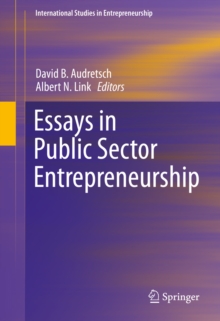 Essays in Public Sector Entrepreneurship