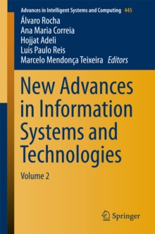 New Advances in Information Systems and Technologies : Volume 2