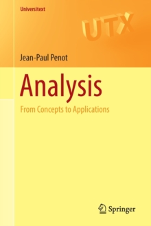 Analysis : From Concepts to Applications, Paperback / softback Book Analysis : From Concepts to Applications, Paperback / softback Book