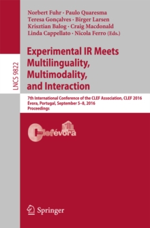 Experimental IR Meets Multilinguality, Multimodality, and Interaction : 7th International Conference of the CLEF Association, CLEF 2016, Evora, Portugal, September 5-8, 2016, Proceedings