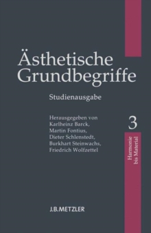 Asthetische Grundbegriffe : Band 3: Harmonie - Material